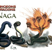 Assorted Nagas from Dungeons and Dragons 4th Edition.