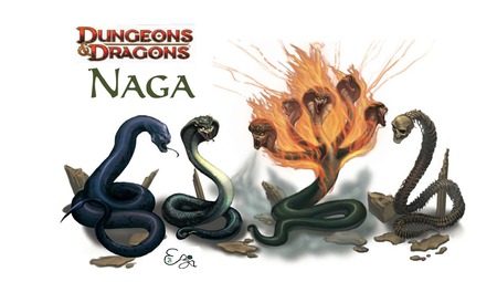 Assorted Nagas from Dungeons and Dragons 4th Edition. - 4th edition, dungeons and dragons, game, nagas