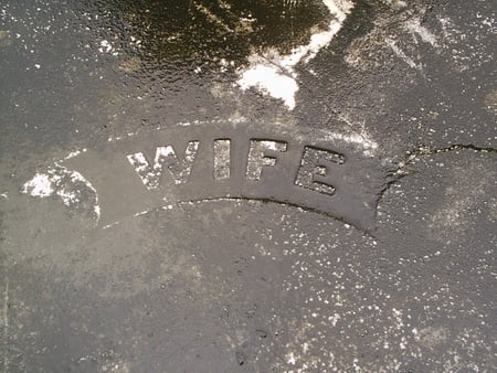 Wife - tombstine, creepy, wife, wet, gray