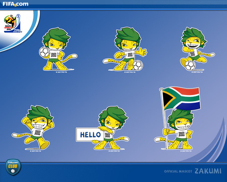 ZAKUMI MASCOT - south africa, zakumi, 2010, mascot, world cup soccer