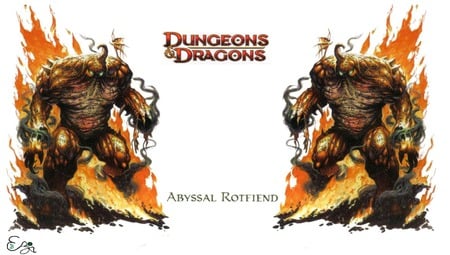 Abyssal Rotfiends from Dungeon and Dragons 4th Edition - abyssal rotfiends, 4th edition, games, dungeon and dragons