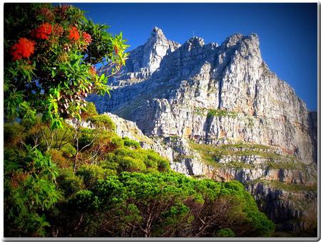 Mountain - sky, nature, mountain, vegetation