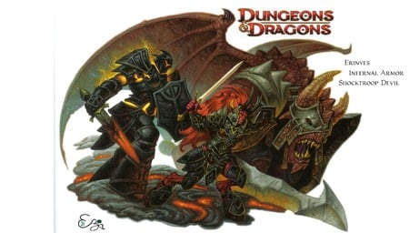 Erinyes,Infernal Armor and Shocktroop Devil from Dungeons and Dragons 4th Edition - infernal armor, shocktroop devil, game, dungeons and dragons, erinyes