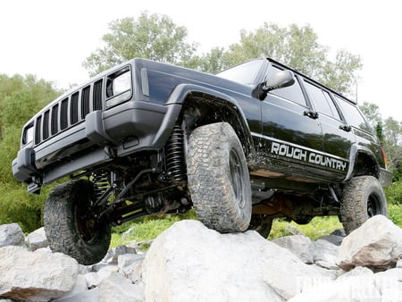 Rough Country Cherokee XJ 4.5inch Lift Long Arm - jeep, cherokee, wranlger, xj