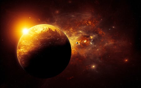 Drift - space, cg, abstract, planets, fantasy, cosmic, universe, 3d