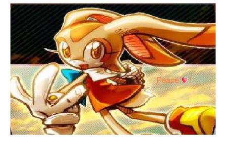 Peace heart! - cream, cream the rabbit, anime, sonic, video games, feamale