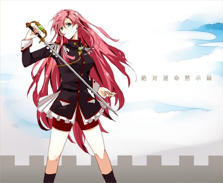 vocaloid - vocaloid, white, revolutionary, sword, pink, luka