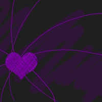 PURPLE SCRIBBLED HEART