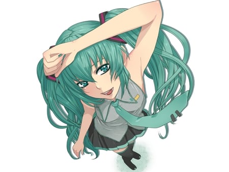 miku - anime, anime girl, miku, girl, cute, hatsune miku, sweet