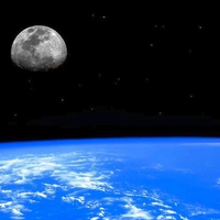 Moon In Space