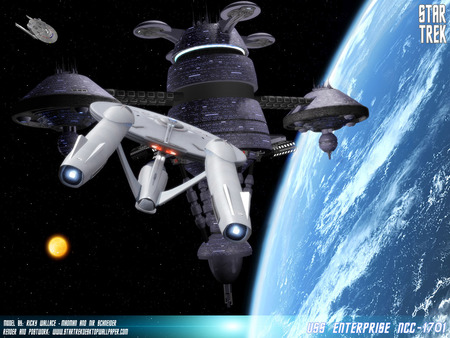 Star Trek 1701 Approaching Space Dock - tv series, movies, sci-fi, star trek