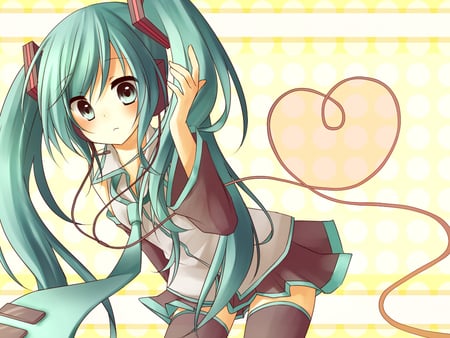 Miku - anime, vocaloid, girl, blush, hatsune miku, long hair, blue hair, cute, sexy, blue eyes