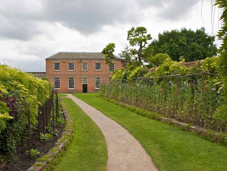 Calke Abbey Garden - house, garden, abbey, shrubbery