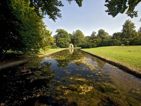 Belton Pond - water, grass, pond, trees