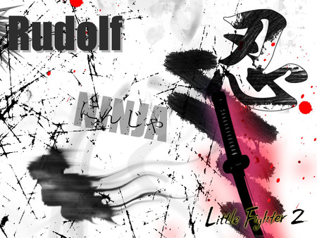 Little Fighter 2-rudolf ninja - sword, chinese, action, rudolf, game, little fighter 2, ninja, art