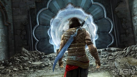 prince of persia the forgotten sands-life upgrade - ubisoft, game, warrior, videogame, alone, sword, entertainment, fighting, prince of persia, battle, door, prince of persia-the forgotten sands, weapon, action, adventure