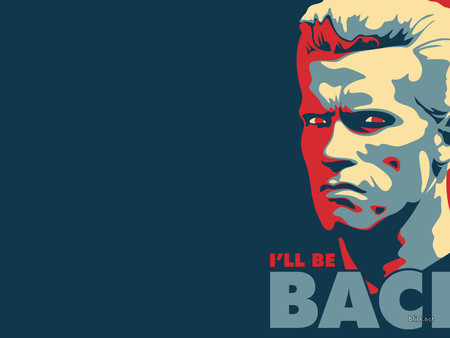 Terminator I arnold - face, funny, black, terminator, movie, ill be back