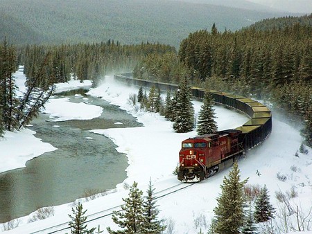 Long Train In Ice