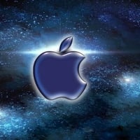 Apple logo galaxy