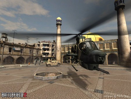 Battlefield 2-helicopter - battlefield-2, technology, ea, aircraft, abstract, battle, game, helicopter, action, fly