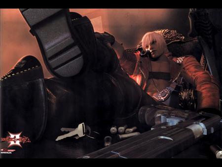 Devil May Cry dante - capcom, hero, warrior, fighting, videogame, abstract, game, adventure, dante, action, devil may cry