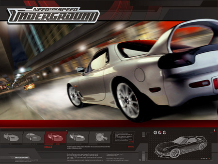 need for speed underground car - abstract, game, racing, nightrace, fast, white, car, need for speed underground, 3d