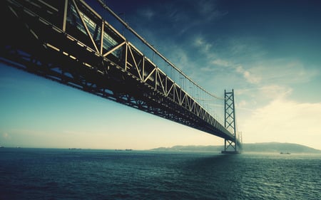 Bridge - nature, blue