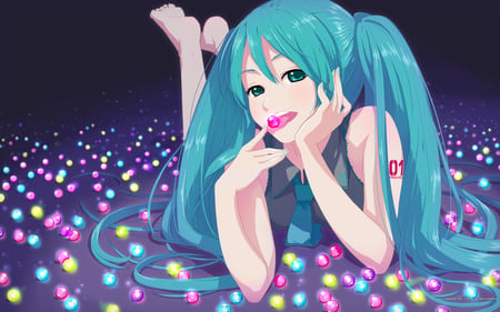 miku - miku, cute, sweet, anime, mikumix, anime girl, girl