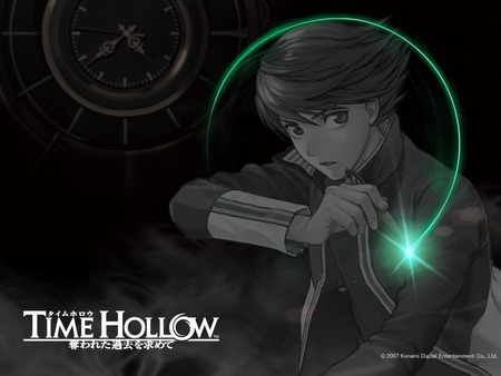 Time hollow - black, pen, ethan, anime, time hollow, video games, nintendo