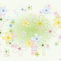 flowers in stitch