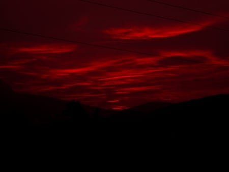 Amazing Red Sundown - rare, sundown, magic, amazing, beach, real, sunrise, light, shining, red, paradise, 3d  cg, sky, sun, clouds, beautiful, sunset, brightness, shadows