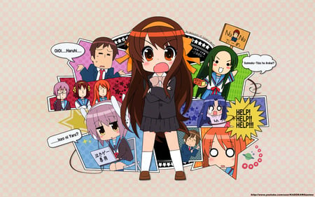 The Disappearance of Haruhi-Chan Suzumiya - chibi, sos brigade, haruhi suzumiya, other