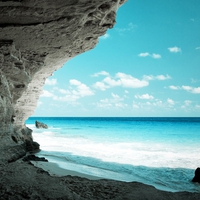 cave on beach