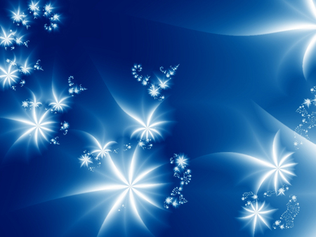 GARTH BROOKS FRACTAL - abstract, white, blue, fractal