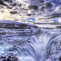 HDR Winter Waterfall