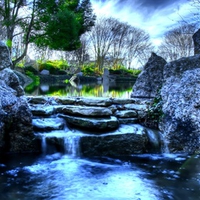 Backyard Waterfall