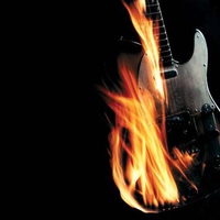 Burning Guitar