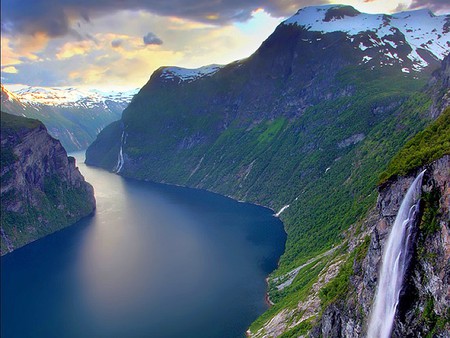 River in Mountains - picture, cool, river in mountains