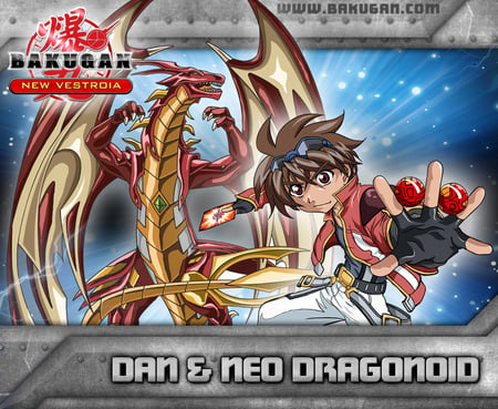 Dan & Neo Dragondid - battle brawlers, bakugan, dan, drago