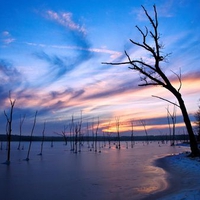 Sunrise Over The Lake 