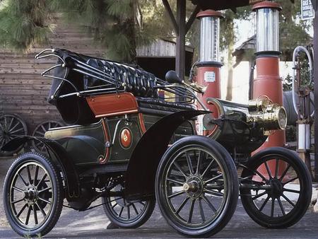 1904-Oldsmobile Curved Dash Runabout (Model 6C) - oldsmobile, vintage, 1904