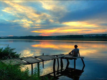 River Side - picture, river side, beautiful