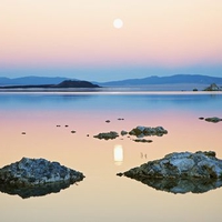 Moonrise over Mono Lake