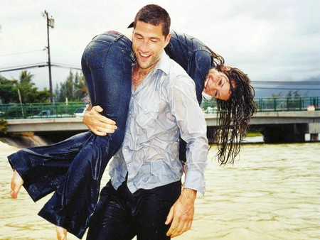 Wet Couple - wet, picture, cool, couple