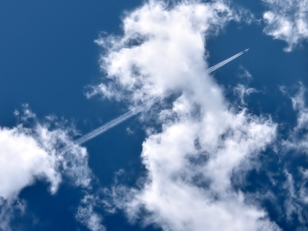 Be Someone - white, sky, plane, nature, blue