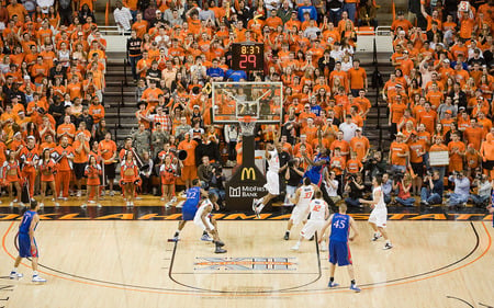 Half-Court Defense - oklahoma state, osu, basketball, cowboys, kansas