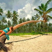 Lady on Tree