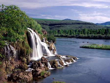 Waterfall - nature, waterfall