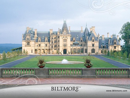 Biltmore House Front - architecture, houses