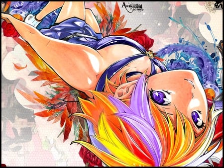 Awakening Angel - colors, rainbow, girl